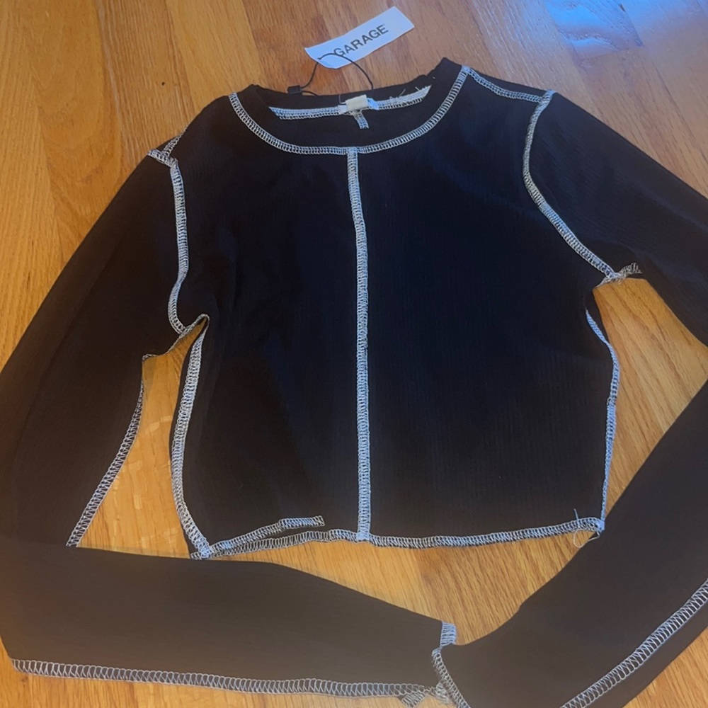 Black Garage Long Sleeve Top